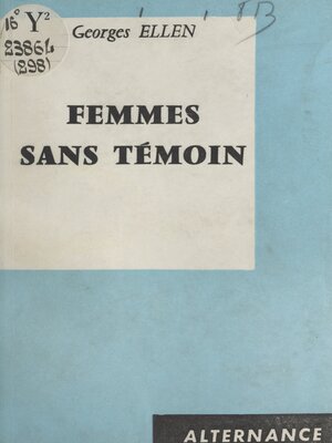 cover image of Femmes sans témoin